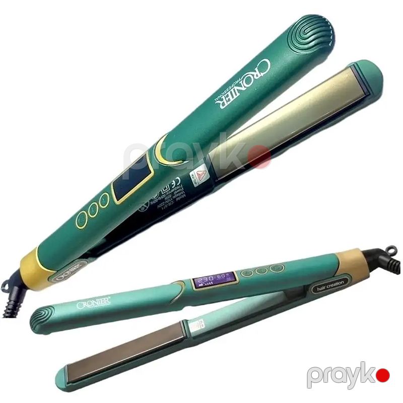 Cronier Saç Düzləşdirici Cr-971 Cronıer Professional Saç Düzləşdiricisi CR-971 Yaşıl Fen — Fən, Bakı (3)
