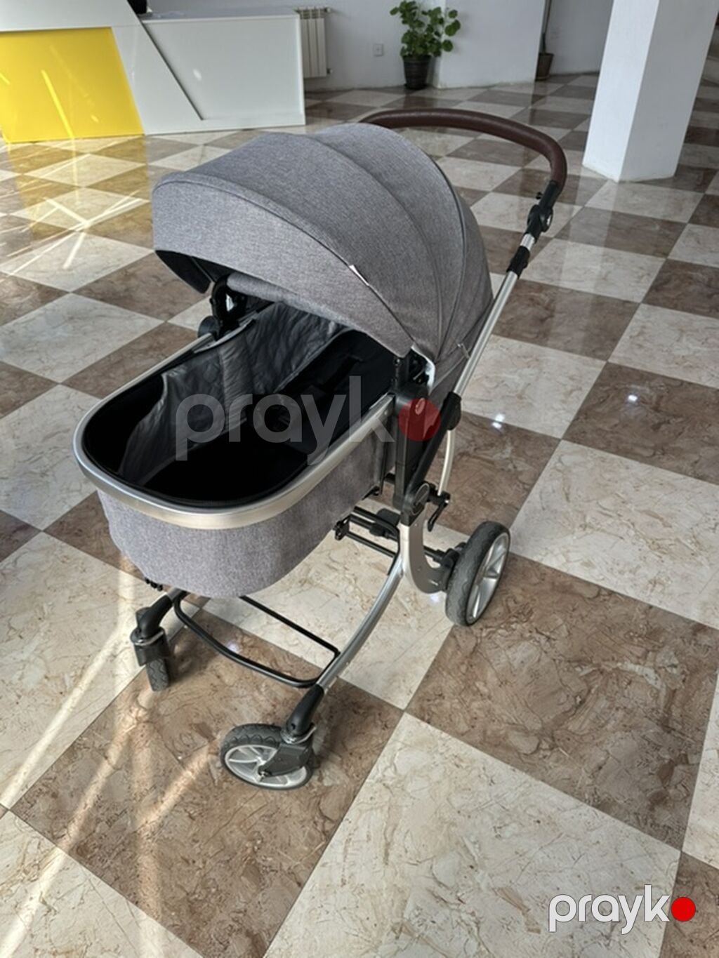Uşaq arabası – çoxfunksiyalı 2‑in‑1 model - Rəng: boz (şassi gümüşü) — Arabalalar, Bakı (6)