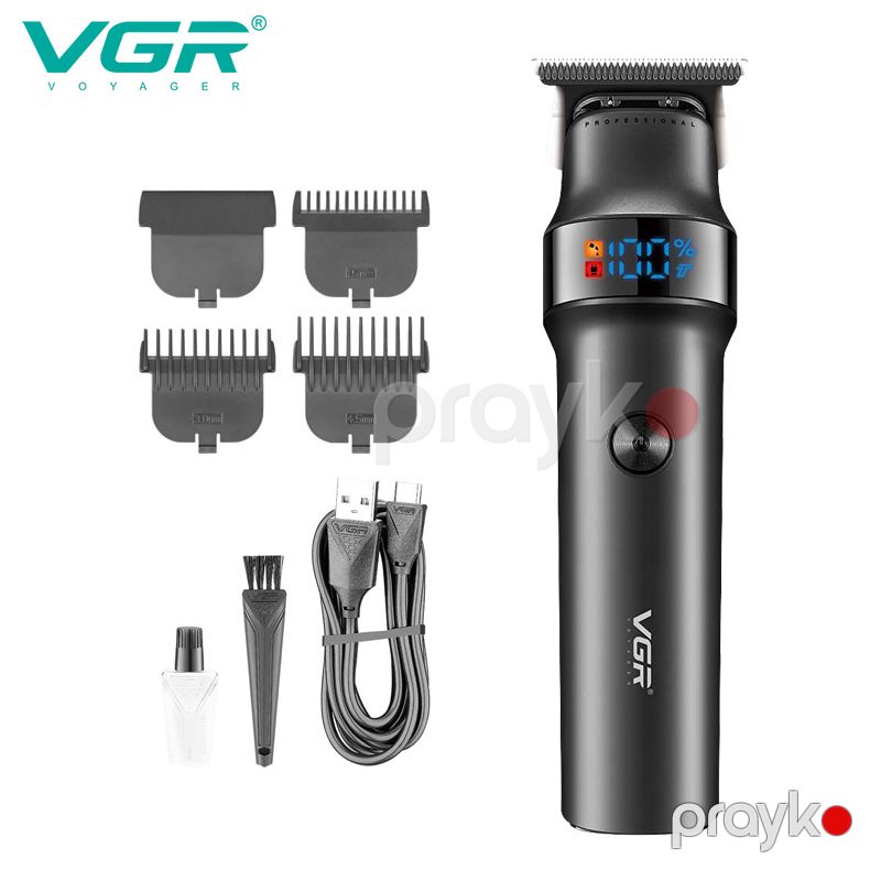 VGR V-987 - Trimmer Professional USB Şarj Edilə Bilən Bərbər Elektrikli Saç Maşını Simsiz — Usturalar, trimmerler və epilyatorlar, Bakı (5)