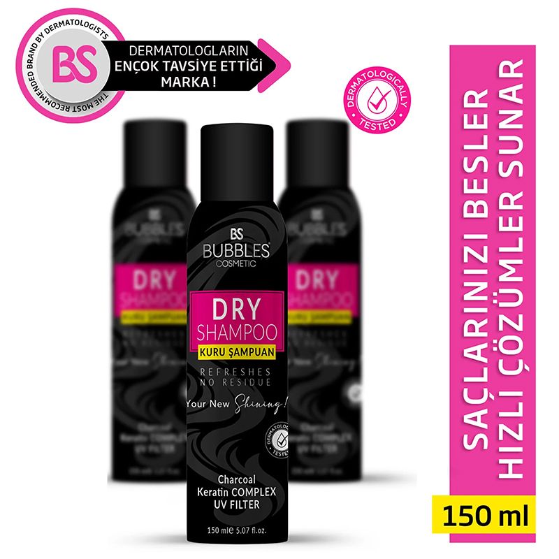 Bubbles Cosmetics Yağlı Saçlar Üçün Təravətləndirici Saç Spreyi 150 Extra Volumizing Volumizer Keratin Complex — Saç qayığı, Bakı (3)