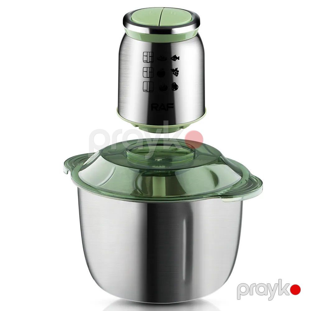 Professional Paslanmayan Polad R.7014 Doğrayıcı Qida Prosessoru 5 Başlıqlı 500W Güclü Mətbəx Doğrayıcısı 5L Tutumlu — Blenderlər, xırdalayanlar və mikserlər, Bakı (3)