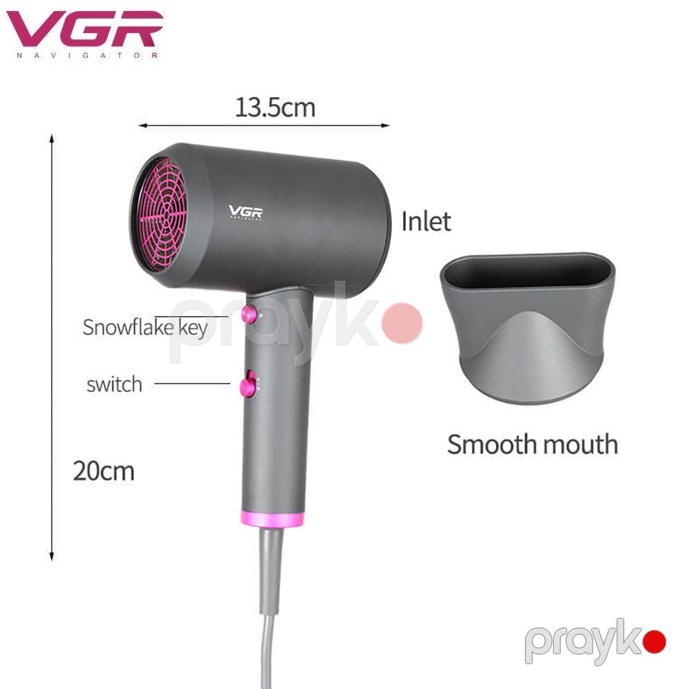 VGR V-400 Saç Qurutma Feni Çəkic Dizaynlı Yüksək Güclü Fen 2000Vt — Fən, Bakı (5)