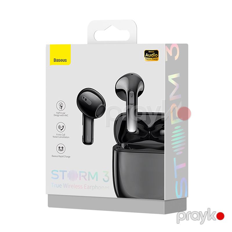 Baseus Storm 3 Bluetooth Qulaqlıq NGTW140101 True Wireless Earphones Simsiz Qulaqlıq — Telefonlar və qadjetlər, Bakı (7)