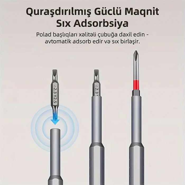Elektronika və Dəqiq İşlər Üçün Mükəmməl 44-ü 1-də Vintburan Dəsti — Mallar, Bakı (5)