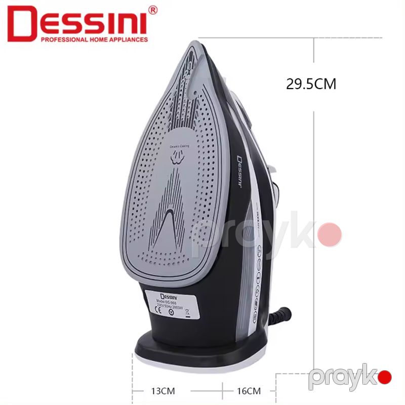 Dessını DS-968 Keramika Altlıqlı Buxarlı Ütü 2800W Gücündə Yüksək Keyfiyyətli Elektrikli Peşəkar Buxarlı Ütü — Ev texnikası, Bakı (3)