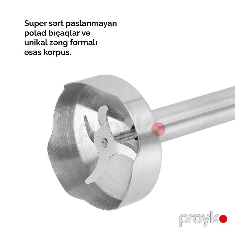 Əl Blenderi Hausberg HB-7668RS Funksional 2 Sürətli Mətbəx Blenderi 750-1000W — Blenderlər, xırdalayanlar və mikserlər, Bakı (5)