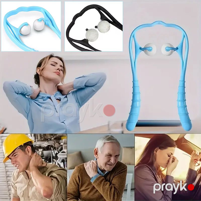 Boyun Roller Masaj Aləti Roller Boyun Roller Masaj Alətləri Əzələ Masajı, Ağrı kəsici üçün Rolikli Boyun Əl Masajı — Masaj aparatları, Bakı (6)