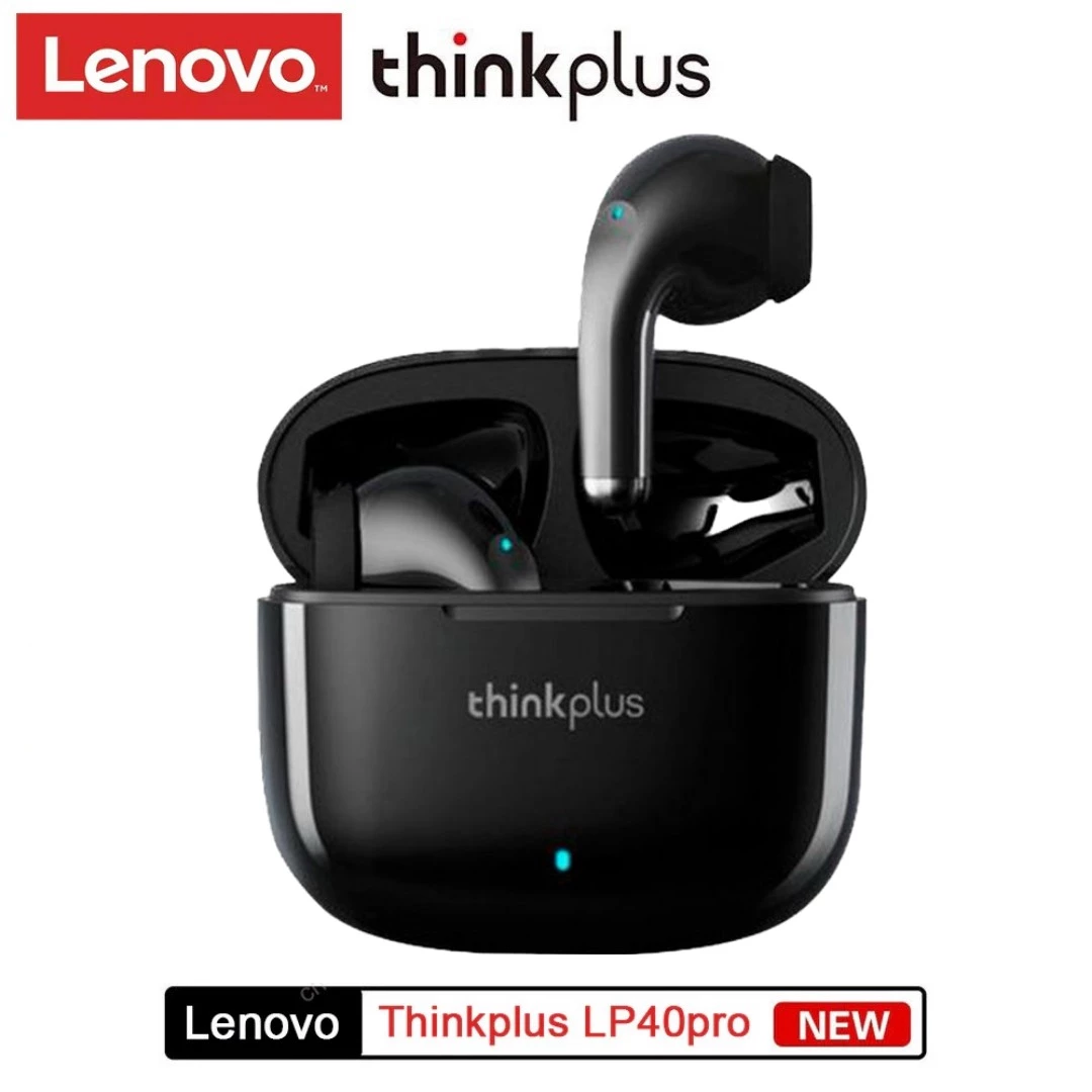 Lenovo Thinkplus LivePods LP40 pro TWS Stereo Simsiz Qulaqlıqlar, Qara/Ağ — Bakı