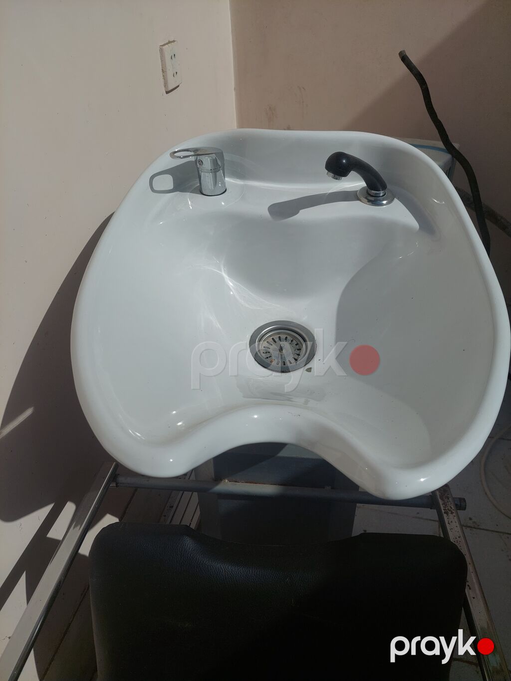 Salonlar üçün saç yuma stendi və kreslo komplekti - Keramika (ağ) saç — Salon mebeli, Bakı (2)