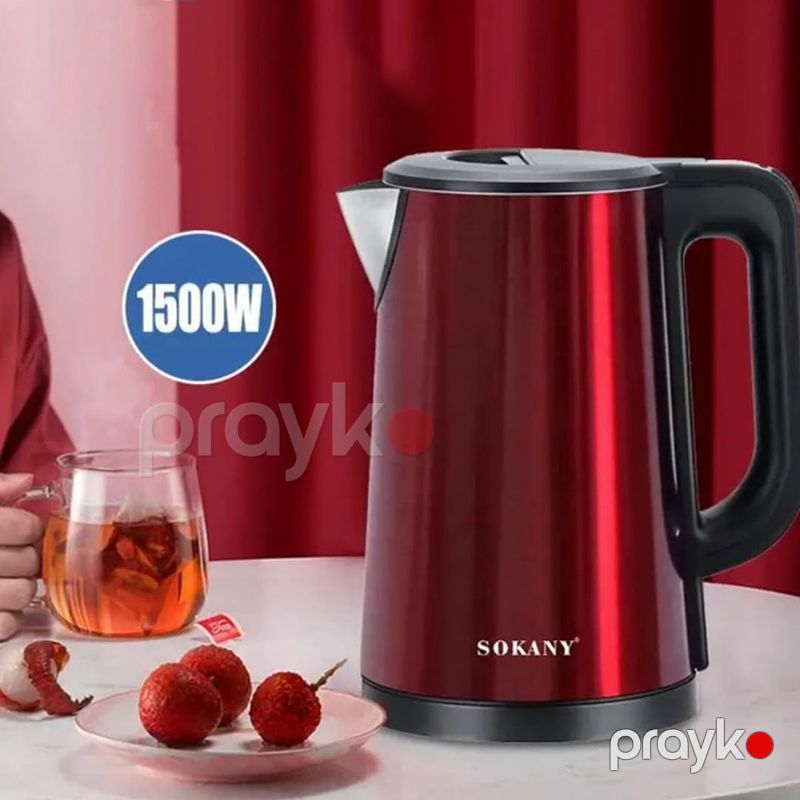 Sokany SK-SH-1088 Elektrikli Çaydan Paslanmaz Polad Çaydan 2.5L — Elektrik çaydanları və termoslar, Bakı (5)