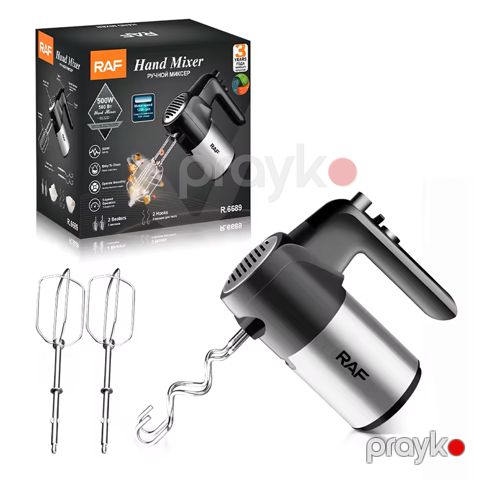 RAF R-6689 Çoxfunksiyalı Portativ Mikser Yumurta Çırpıcı Qarışdırıcı Xəmir Qarışdırıcı Mikser 500W — Bakı