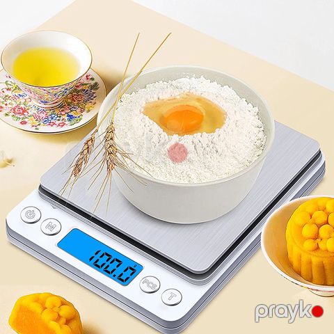 Rəqəmsal Mətbəx Tərəzisi LCD Displey Paslanmayan Polad Meyvə-tərəvəz Zərgərlik Tərəzisi 500g Çoxfunksiyalı Polad Tərəzi — Bakı