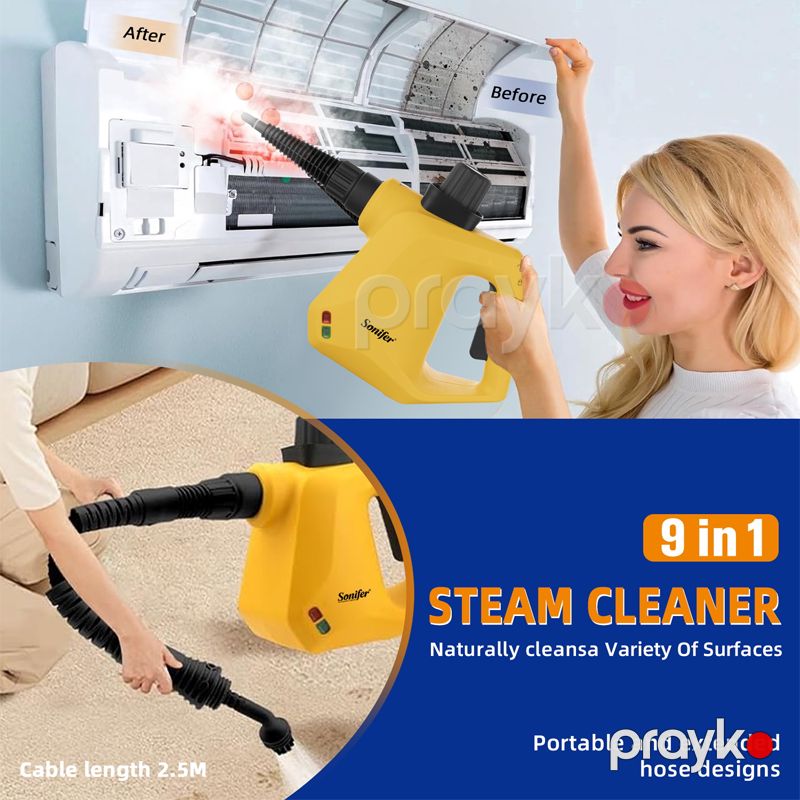 Sonifer SF-2256 - 9-u 1-də Buxar Təmizləyicisi, 1000W Güc, Çoxfunksiyalı Buxar Təmizləyici — Mallar, Bakı (5)