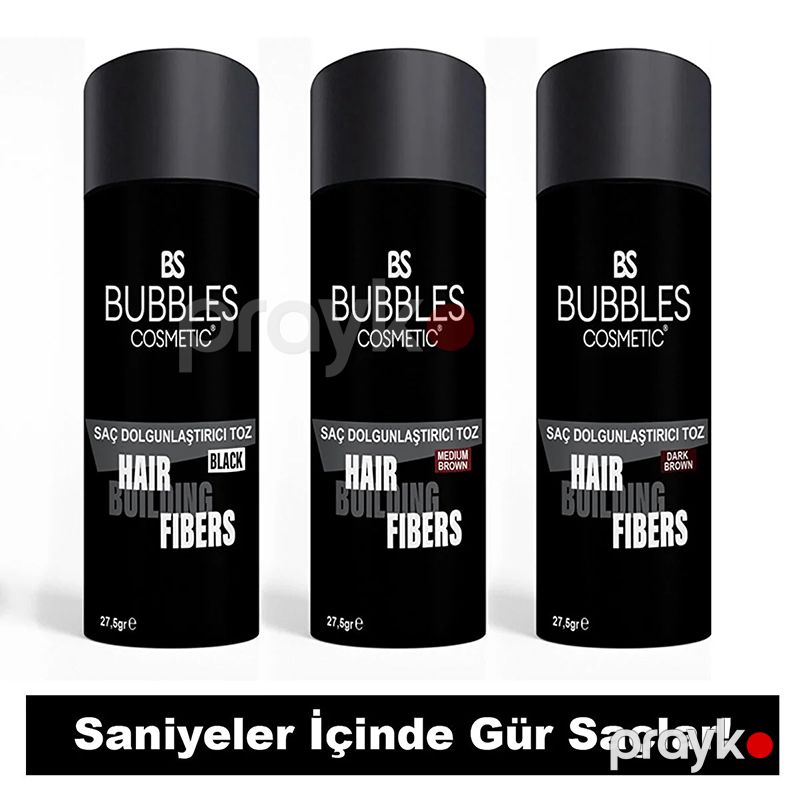 Bs Bubbles Cosmeticden Saç Həcmləndirən Kişilər Üçün Orta Qəhvəyi Rengli Yerli Pudra Effekti 30ml — Saç qayığı, Bakı (3)