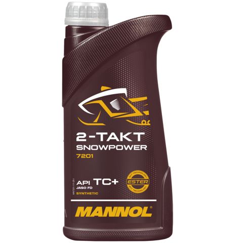 Qar motosikletləri üçün yağ Mannol 2-Takt Snowpower 7201 1 lt — Bakı