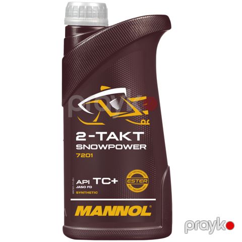 Qar motosikletləri üçün yağ Mannol 2-Takt Snowpower 7201 1 lt — Bakı