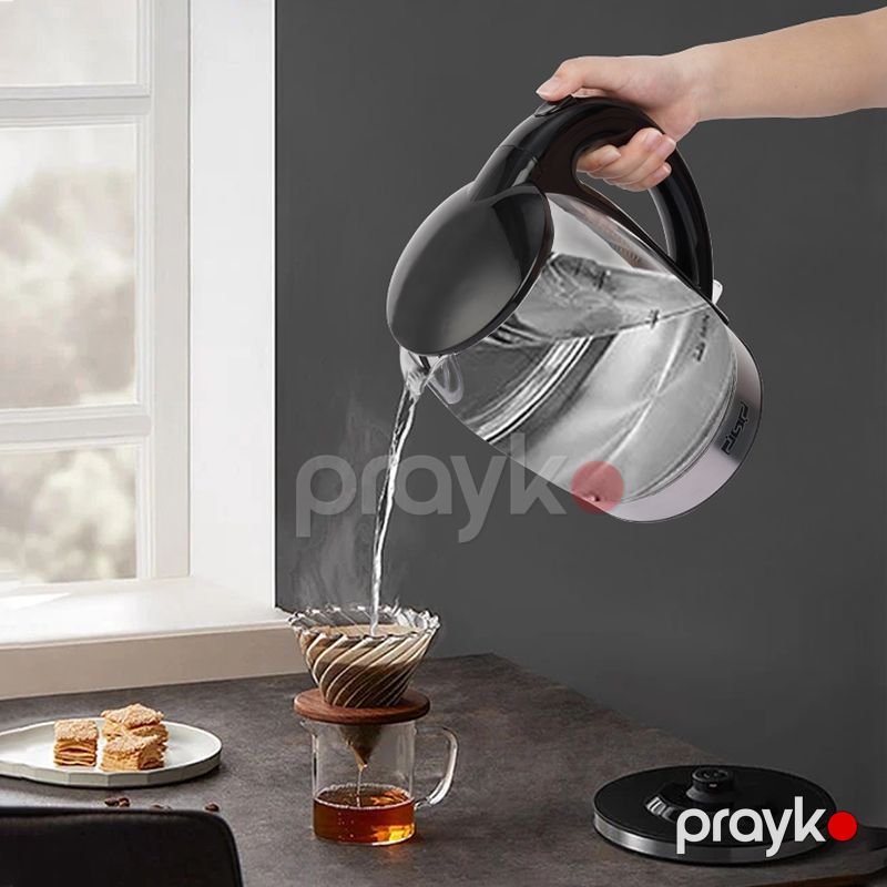 Peşəkar Elektrikli Şüşə Çaydan Mətbəx İstifadəsi Üçün İdeal Fltir Özəllikli DSP Seramik Çaydan 1850-2200W Gücündə Dayanıqlı Şüşə Çaydan — Elektrik çaydanları və termoslar, Bakı (6)