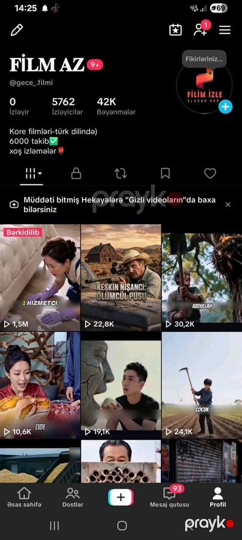 Xidmət: “Film AZ” səhifəsi – kore filmləri türk dilində Tiktok — Mehdiabad