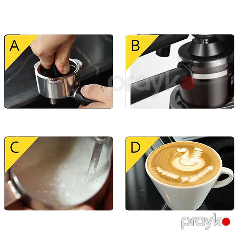 Sonifer SF-3568 Çoxfunksiyalı Qəhvə Maşını Yüksək Keyfiyyətli Kappuçino Espresso Kofe Hazırlayan Aparat 850W — Digər mətbəx texnikası, Bakı (4)