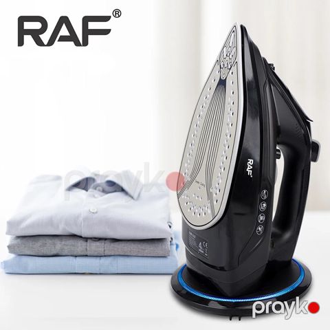2200W Professional Simsiz RAF Buxarlı Ütü Yapışmaz Altlığa Sahib Yüksək Təzyiqli Şaquli Keramik Buxar Ütüsü Davamlı Peşəkar Ütü — Bakı