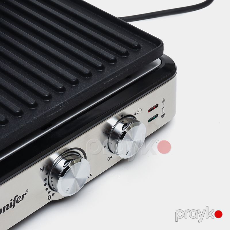 Sonıfer SF-6152 Çoxfunksiyalı Elektrikli Toster Qril Sandviç Biftek İzgaralar Hazırlayıcı Toster İkitərəfli Qızdırılabilən Toster 2000W — Toster və vaflyasıcı, Bakı (4)