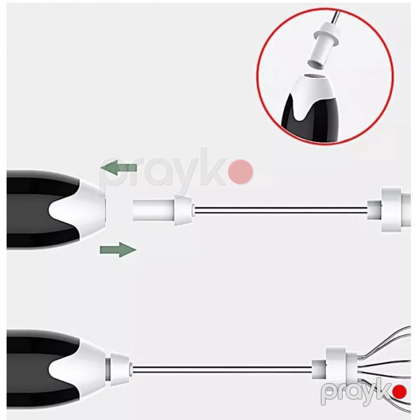 Çoxfunksiyalı Süd Qəhvə Çırpıcısı Elektrikli Əl Mikseri Yumurta Çırpıcısı 1200Mah — Ev texnikası, Bakı (4)