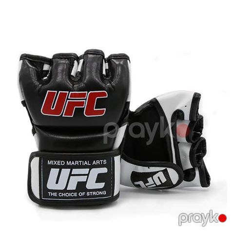 UFC MMA Əlcəyi Sparring Cage Döyüş Əlcəyi Barmaqsız Muay Tay, Boks Dəri Əlcək Qara Rengli Boks əlcəyi — Bakı