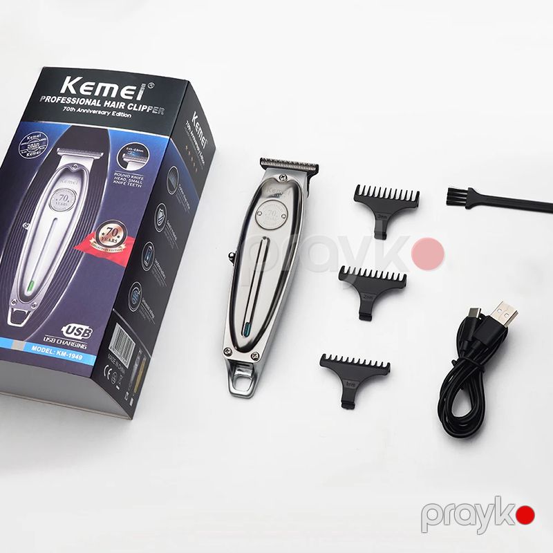 Kemei Elektrikli Metal Professional Kişi Saç Təraş Maşını Trimmer kemei km 1949 — Usturalar, trimmerler və epilyatorlar, Bakı (4)