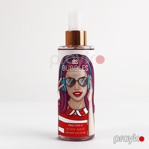 Bs Bubbles Cosmetic Xanımlar Üçün Bədən Spreyi Body Mıst Precıous 200 ML — Bakı