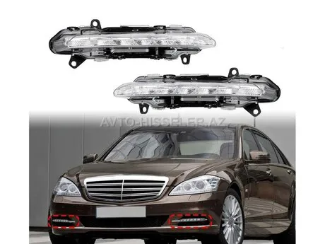 Mercedes W221, Mercedes S221 AMG LED duman işığı — Bakı