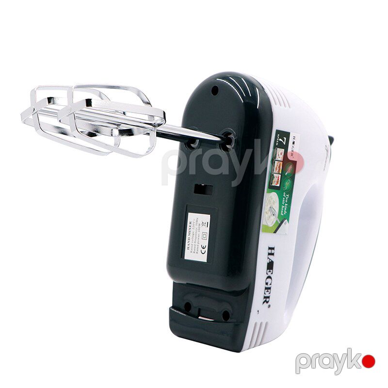 Haeger HG-6633 mini əl mikseri yumurta çırpıcı 7 sürətli 260Vt gücündə paslanmaz polad başlıqlar — Blenderlər, xırdalayanlar və mikserlər, Bakı (7)