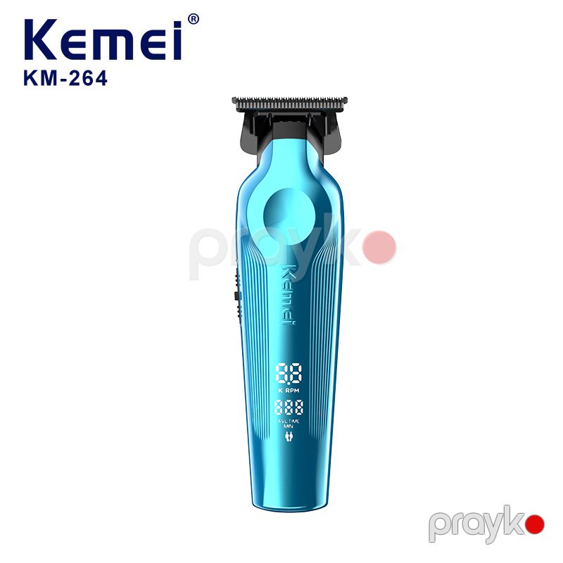 Rəqəmsal Displeyli Peşəkar Timmer Kemei KM-264 LED Kişi Saqqal Qırxan Simsiz Makası — Usturalar, trimmerler və epilyatorlar, Bakı (2)