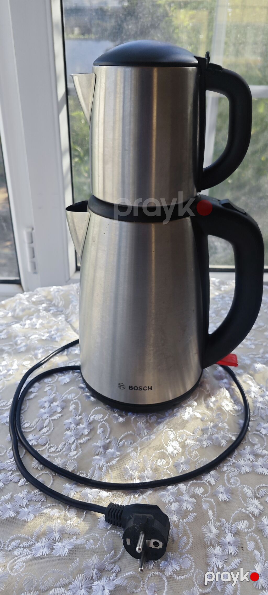 Bosch TTA5883 elektrik çaydan-samovar - 2 parçalı dizayn: aşağıda su — Elektrik çaydanları və termoslar, Digah (4)