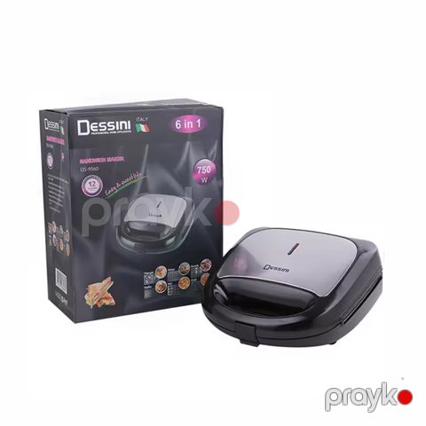 Dessini DS-9560 Toster Yüksək Təziqli Elektrikli Qril Toster Sandviç Biftek İzgaralar Hazırlayıcı Toster 750W — Bakı