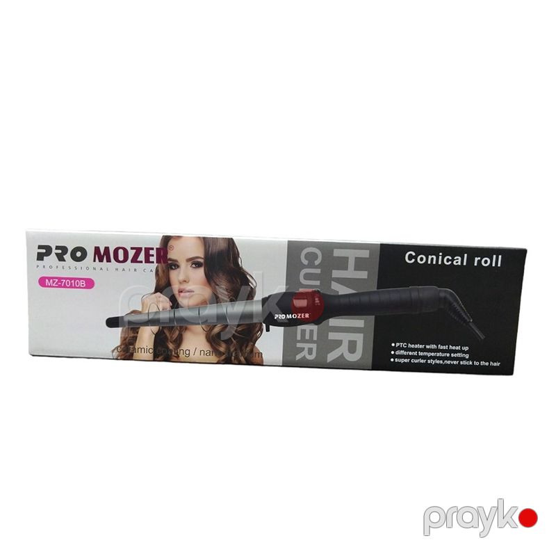 Saç Qıvrıcı Promozer MZ-7010B Xanımlar Üçün Keramika Qıvrım Ütü Mozer Qara Sac Buruq Ütüsü — Fən, Bakı (2)