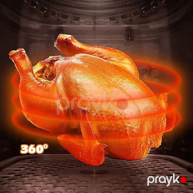 Sokany Çoxfunksiyalı Rəqəmsal Hava Fritözü 8L Tutuma Sahib Çıxarılan Yağ Konteynerli Air Fryer 2400W Aerofritür — Digər mətbəx texnikası, Bakı (4)