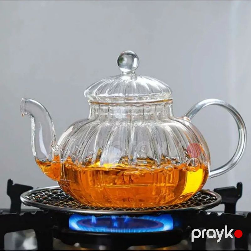 Şüşə Çaynik Çıxarıla Bilən Filtrli Dəm Çayniki 600 ML — Çaynikler və qəhvə qabları, Bakı (4)
