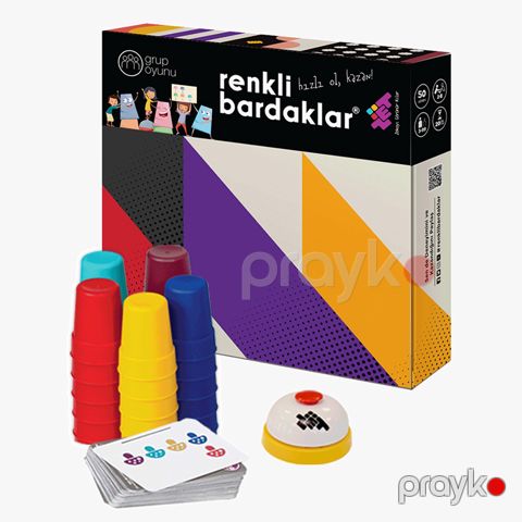 5 Nəfərlik Rəngli Bardaklar Zet Intelligence Colored Cups Əyləncəli, Zəka, Ağıl, Məntiq Və Strategiya Oyunu — Bakı