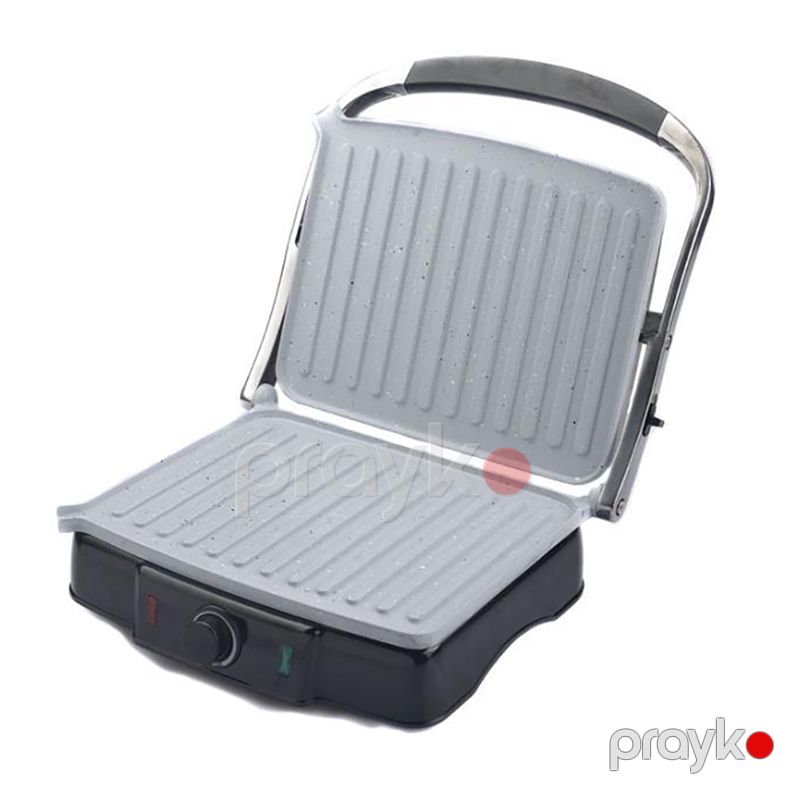 180° Dərəcə Açıla Bilən Hausberg Qril Toster 2200W Gücə Mexsus Qranit Pilləli Örtük HB-533 Yapışmayan 2 Örtüklü Sendviç Qril — Toster və vaflyasıcı, Bakı (3)