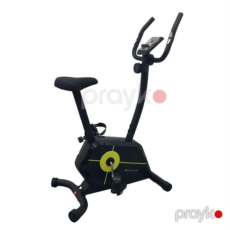 YK-10S15B Fitness Maqnetik İdman Velosipedi LED Ekranlı Qara 100kq Powerland Şaquli İdman Velosipedi — Fitness və simulyatorlar, Bakı (3)