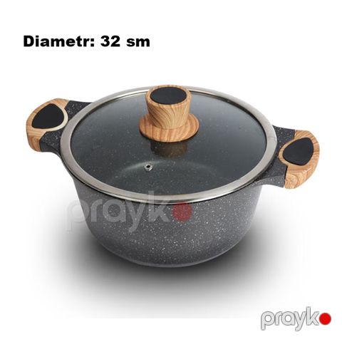 Honhey HH-CERTG32 Qazan 32 Sm Diametr Aluminium Qazan — Bakı