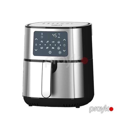 LED Sensor Ekranlı Sokany, Air Fryer 7L 1700W Gümüş Hava Fritözü Çoxfunksiyalı Rəqəmsal Yağsız Fritöz Sk-Zg-8048 — Bakı