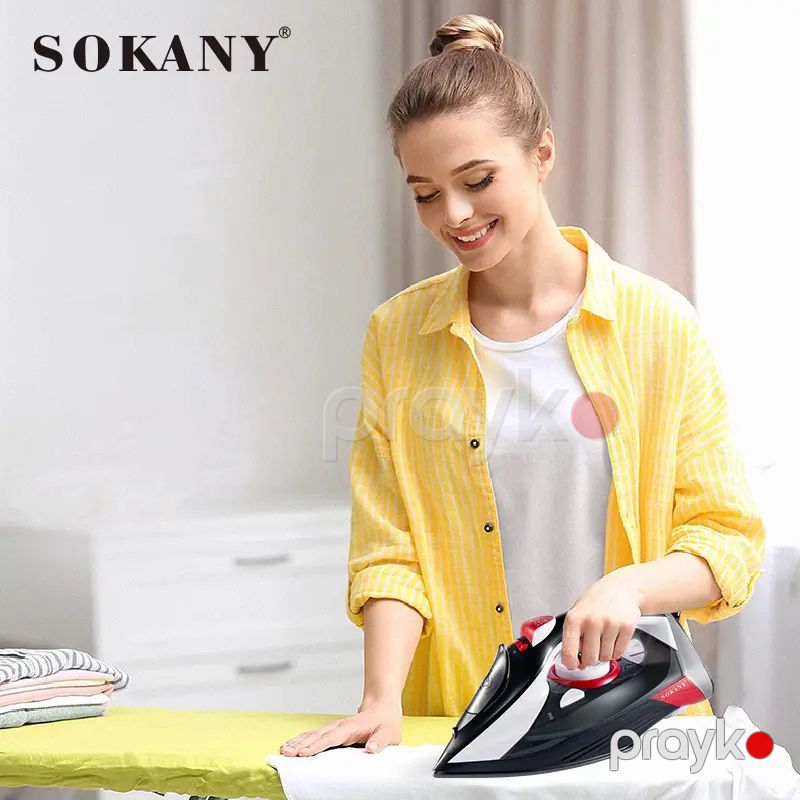 Yüksək Keyfiyyətli Sokany Buxarlı Ütü Sk-285 Anti-Calc Özünü Təmizləmə Sistemi Professional Buxarlı Ütü 350 Ml — Ev texnikası, Bakı (7)