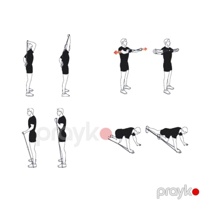Yoga Müqavimət Bandı Fitness Plates Üçün Elastik Rezin Espander — Fitness və simulyatorlar, Bakı (4)
