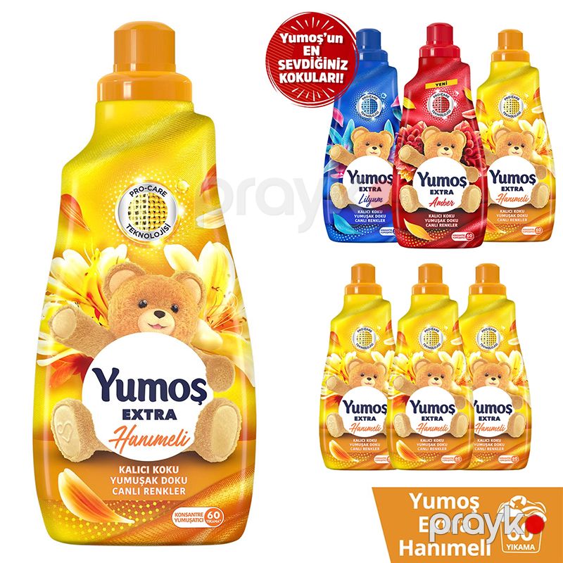 Yumoş Extra Hanımeli Yumuşatıcı 1440 ml 60 Yıkama Yumoş Extra Çamaşır Yumuşatıcı 1440 ml — Mallar, Bakı (6)