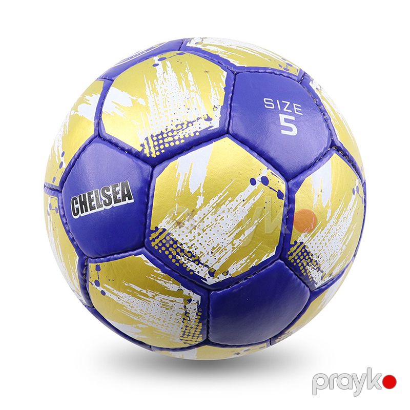 Uşaq Və Böyüklər Üçün Göy Sarı Rengli Chelsa Futbol Topu Yüksək Dayanıqlı Kamanda Futbol Topu — İdman, hobi, istirahət, Bakı (4)