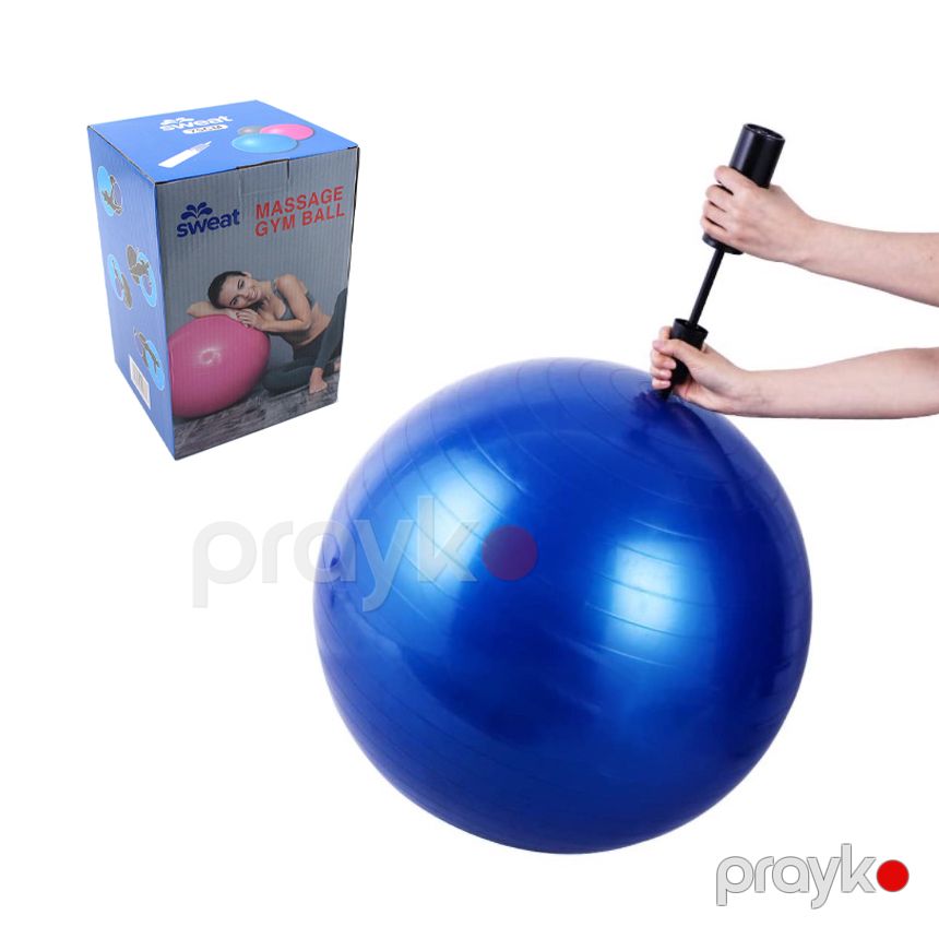Pilates Topu Hava Nasosu Daxil 75sm Pilates Yoga Topu Jimnastik Topu 75sm Fitness, Yoga, Filates, Hamilelik Oturma Topu — Fitness və yoqa, Bakı (2)