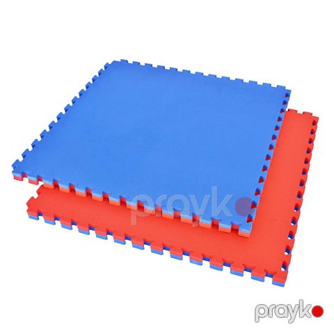 Smart Sports Medıa Tatami Xalçası Qırmızı və Mavi İki Üzlüklü 2.5sm Puzzle Döşəmə Matı — Bakı