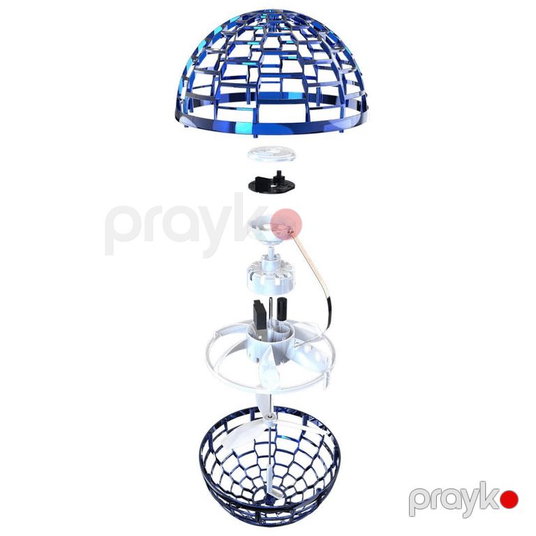 Flying Spinner Led İşıqlı Uçan Top Gyrosphere Bumerang Top Uşaq Üçün Oyuncaq Uçan Top — Oyuncaqlar, Bakı (5)