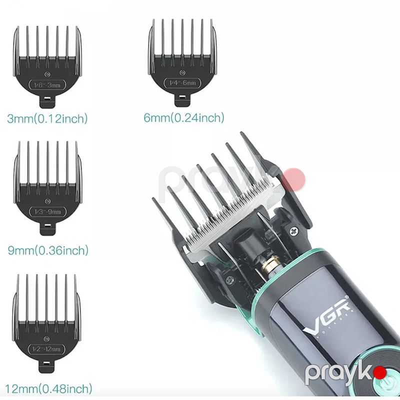 VGR V-671 Elektrikli Kişilər Üçün Trimmer Professional Saç Saqqal Təraş Maşını Ülgüc — Usturalar, trimmerler və epilyatorlar, Bakı (6)